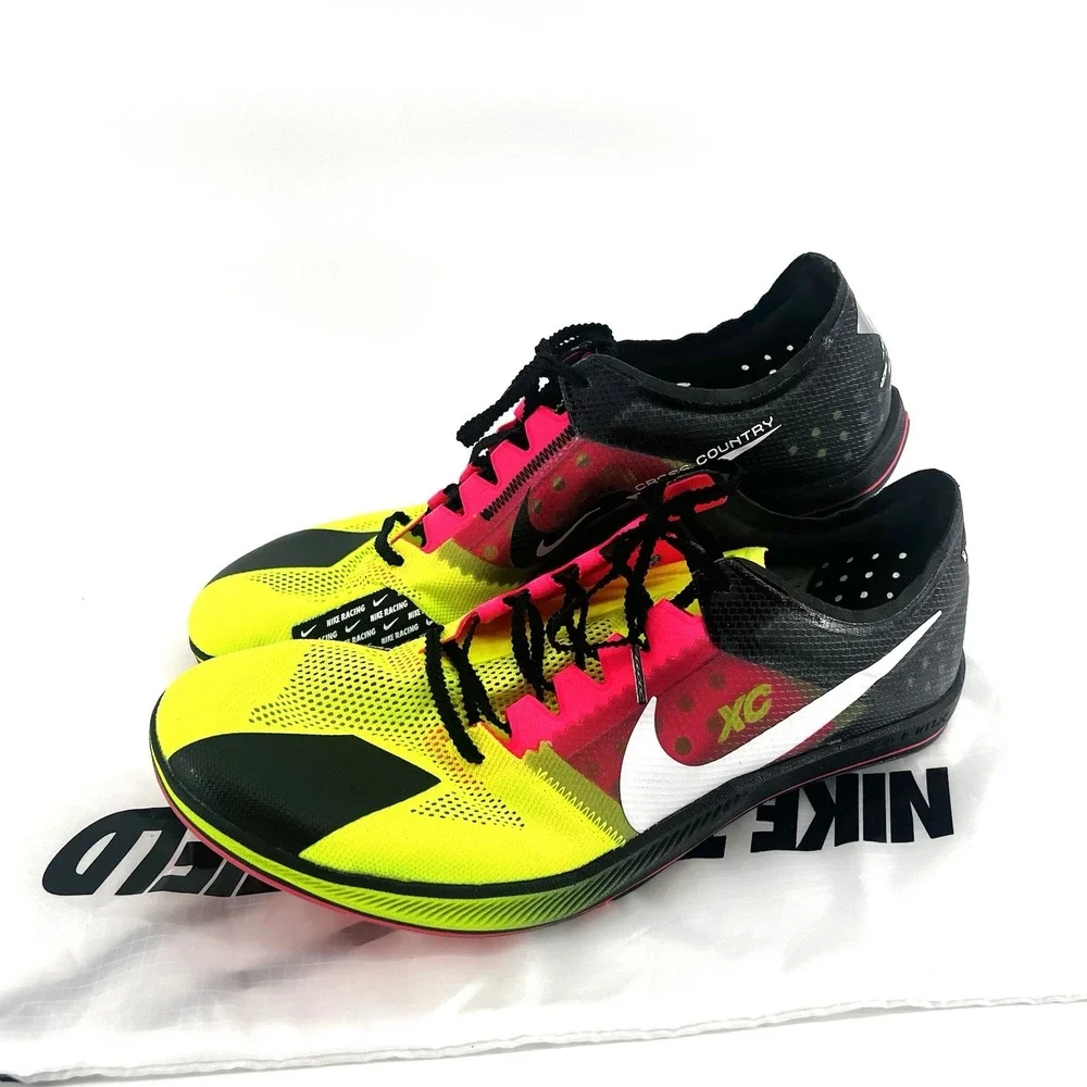 Nike ZoomX Dragonfly XC Track Spikes Men's‎ 13 Cross Country Volt Black Pink